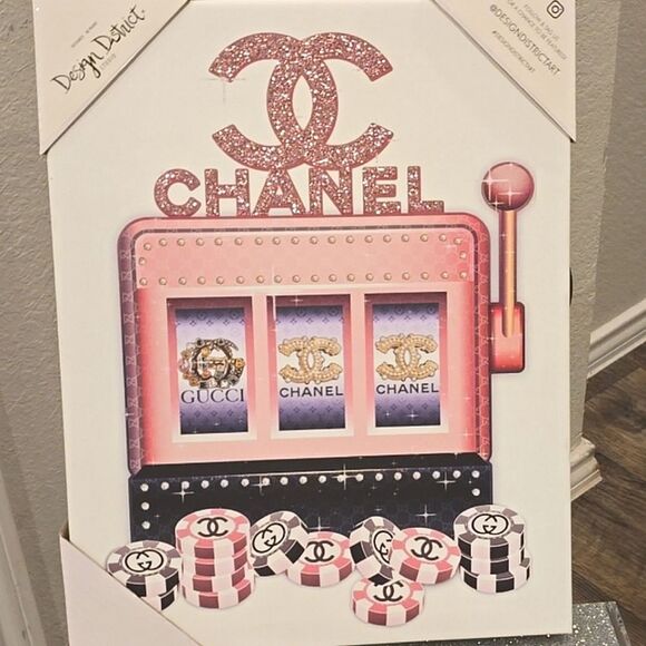 Design District Chane & Guccil In Slots Canvas Wall Decor - Picture 3 of 6